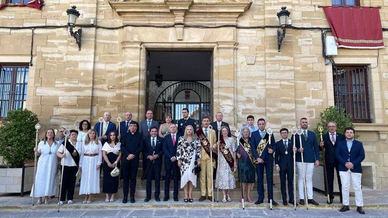 Salida en Comitiva para sacar al Patrón San Benito y La Virgen de la Soledad.