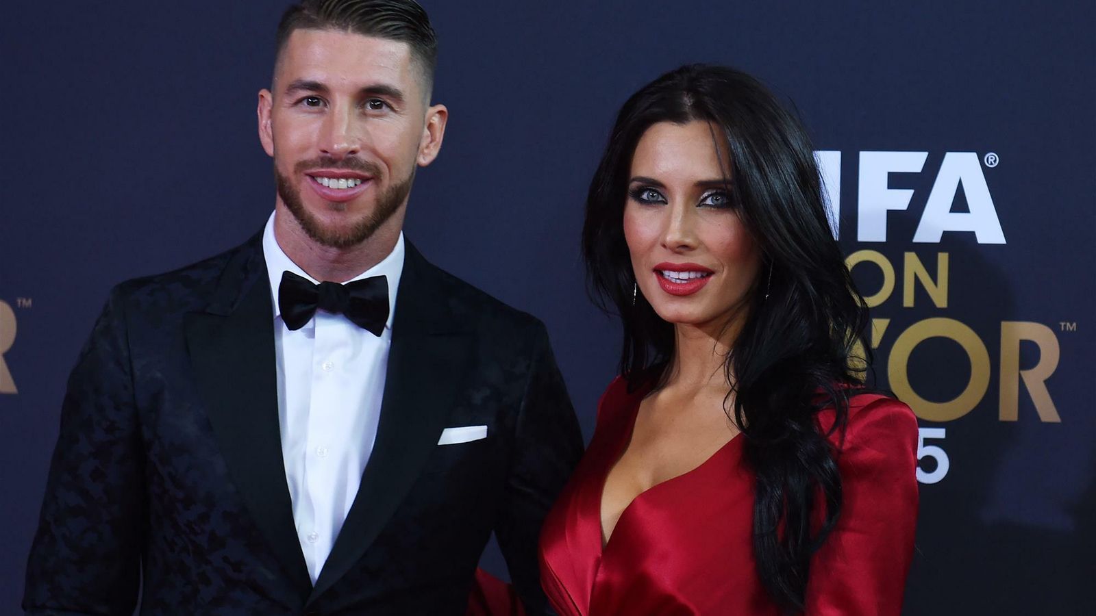 La pareja, en la gala del Balón de Oro, donde hicieron pública su relación.