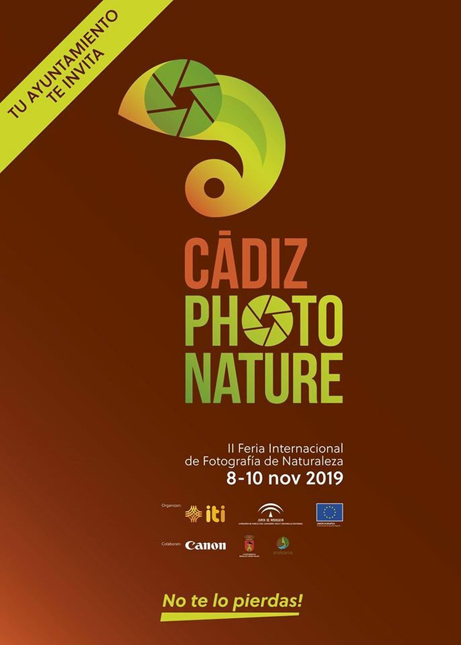 Cartel de la feria de fotografía de naturaleza.