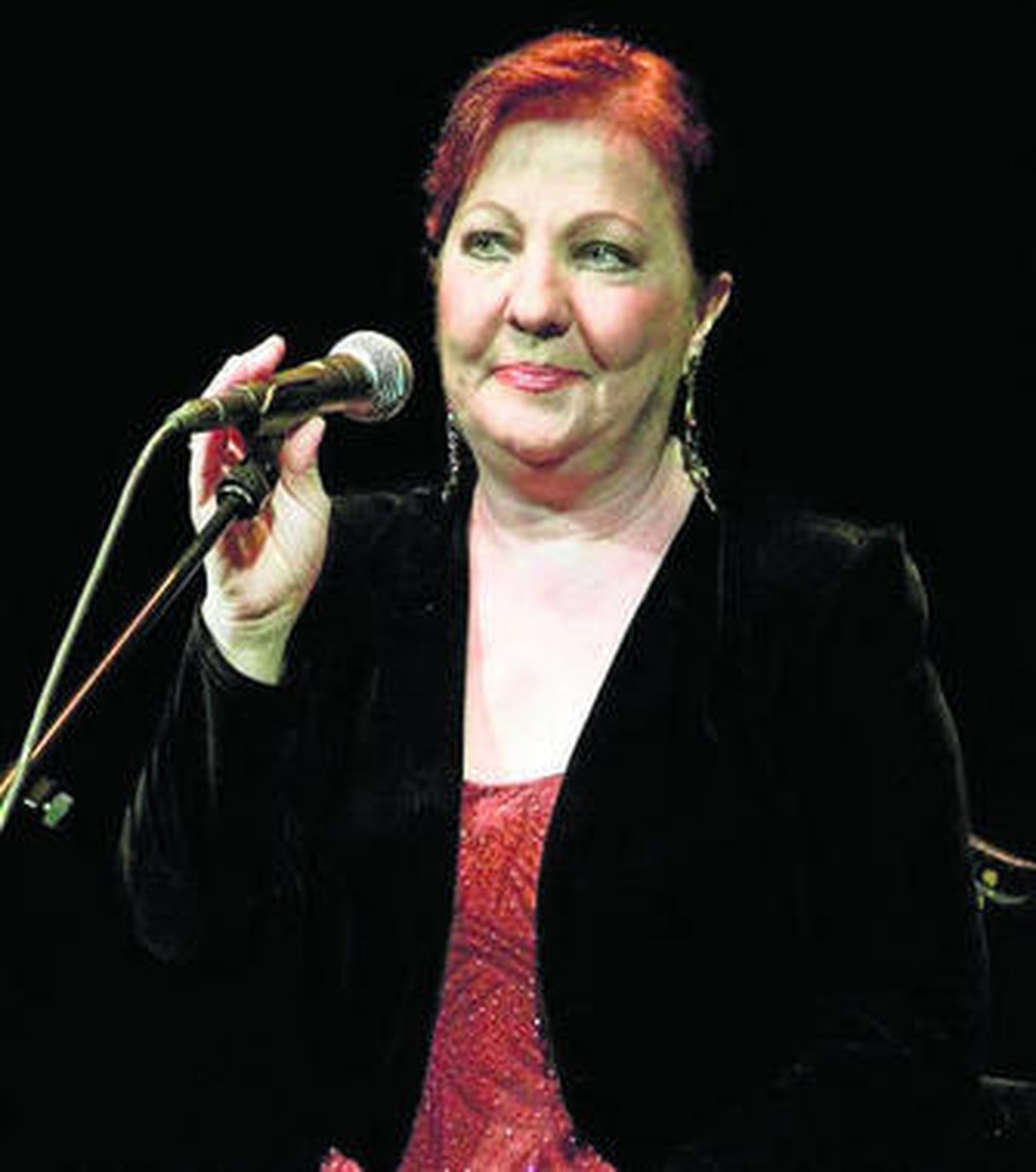 Carmen Linares durante su actuación en el Teatro Apolo.