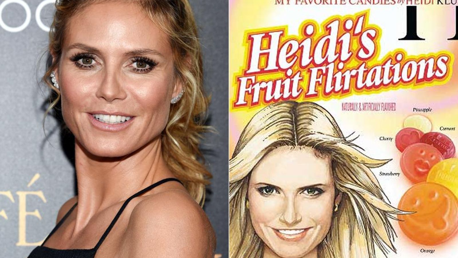 Caramelos de Heidi Klum.