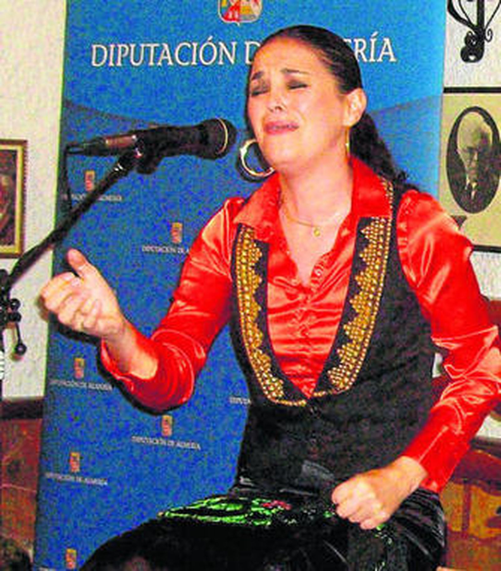 Sonia Miranda durante una actuación.