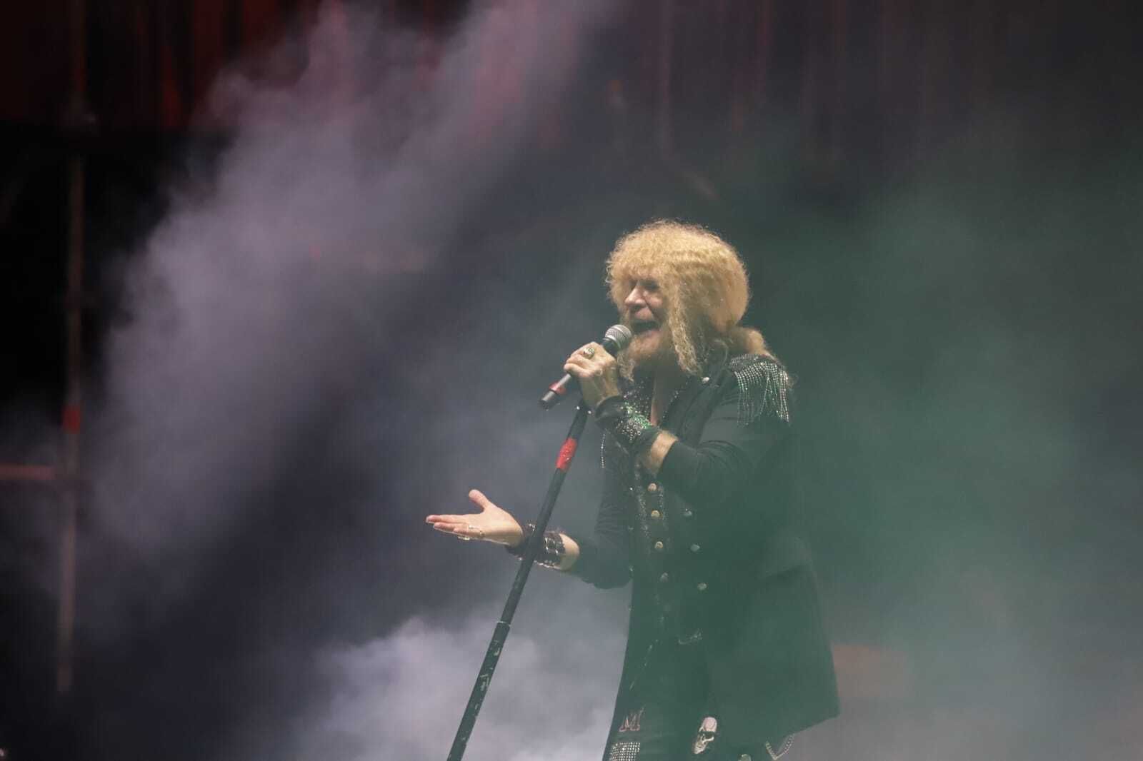 El vocalista de Medina Azahara, este viernes en Algeciras.