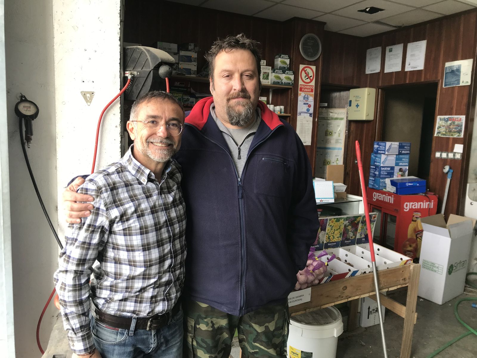 Javier Gonzalez, de Ecoculture, y Juan Jose Ramos, de FitoValle.