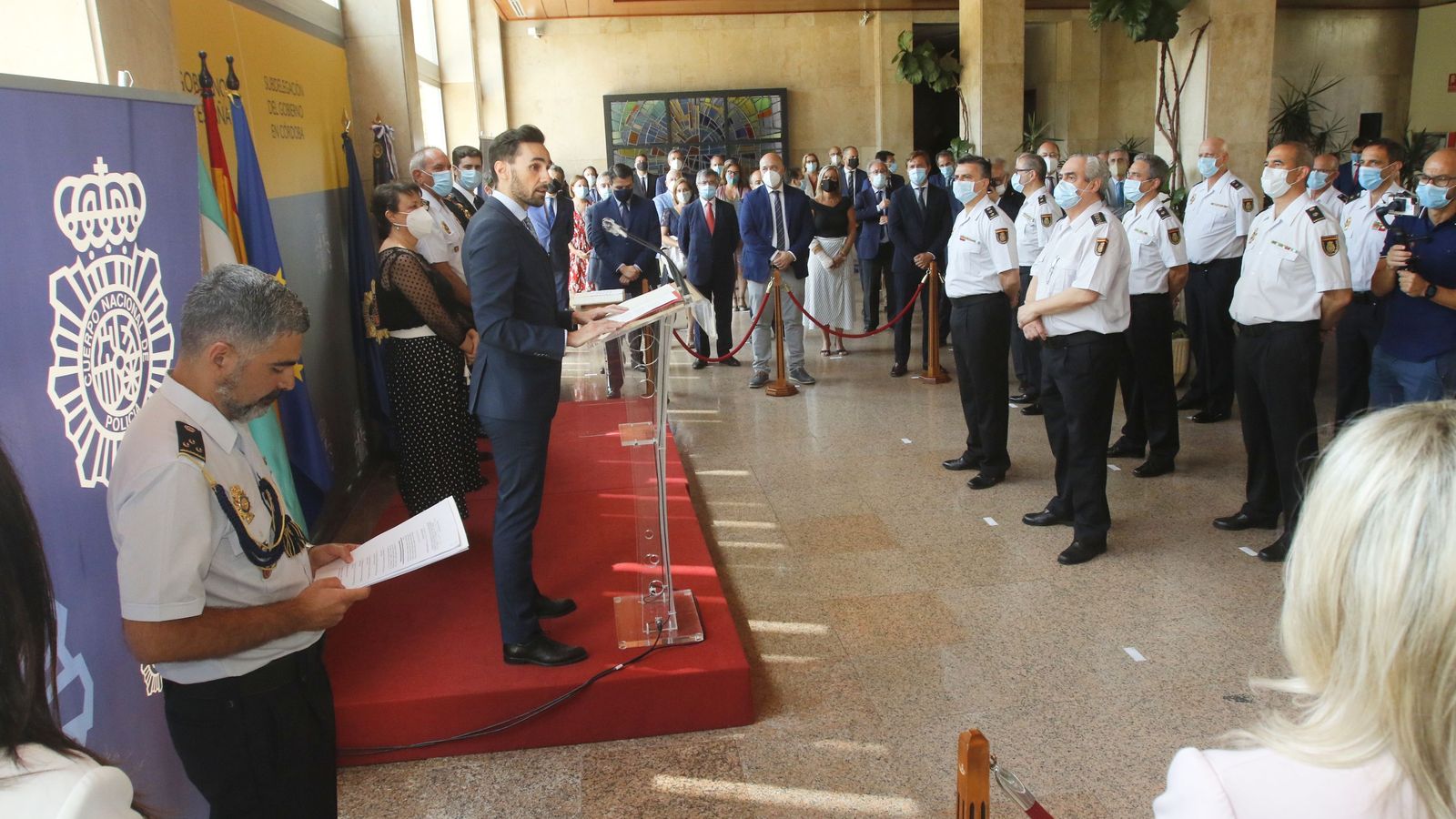 Un momento del acto en la Subdelegación.