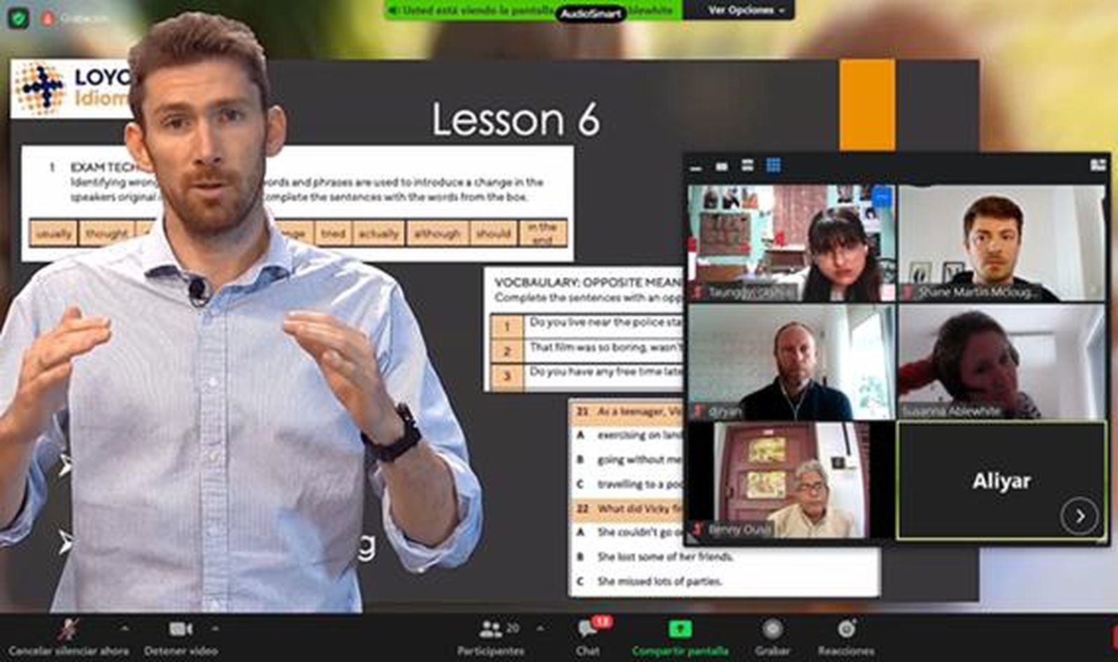 Imagen de uno de los seminarios de Loyola Idiomas.