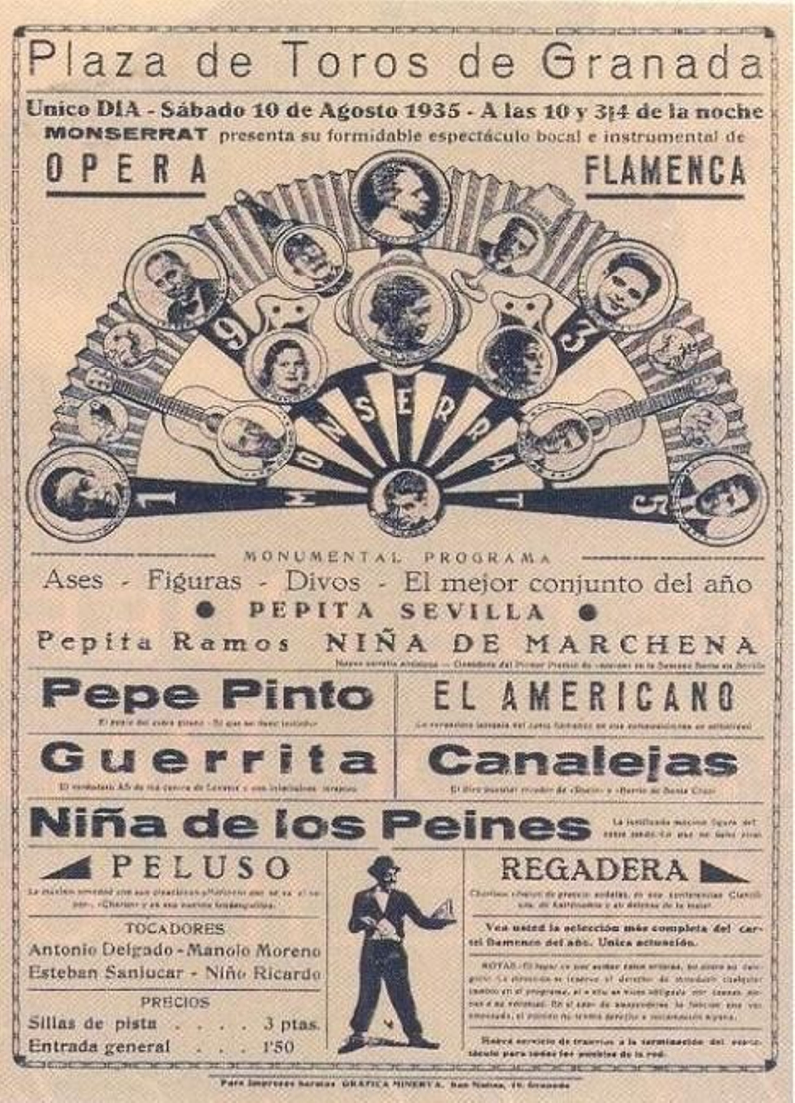 [3] Este mismo espectáculo se representó en la plaza de toros de Huelva en el verano de 1935.