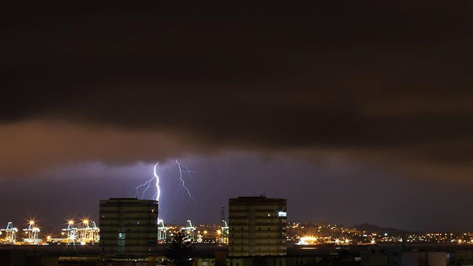 Uno de los rayos caído anoche.