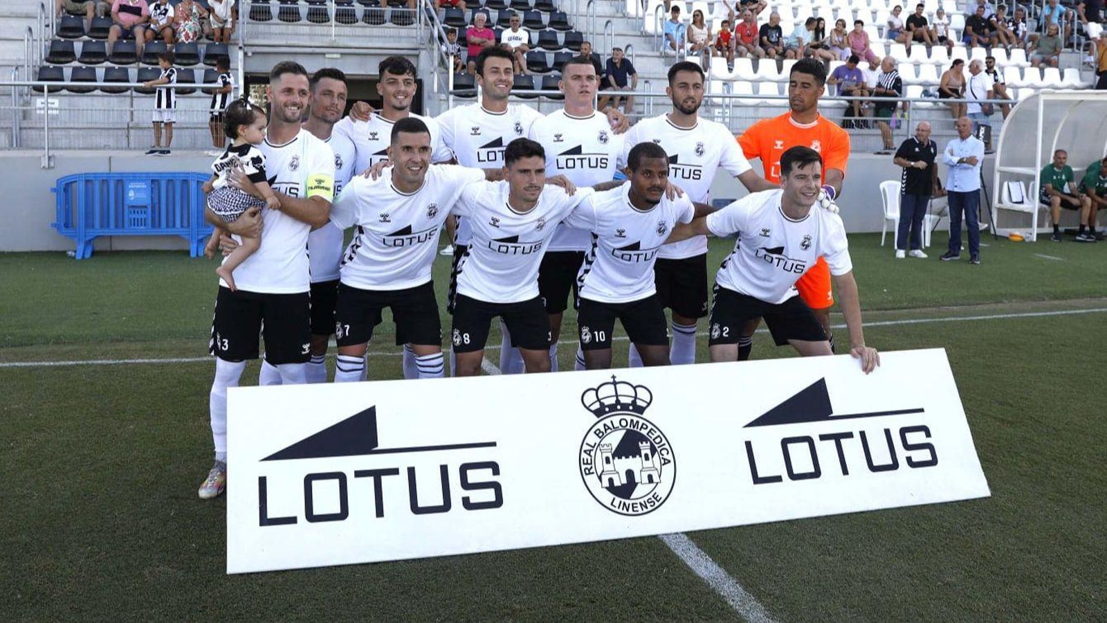 Once inicial de la Balona en su primer partido en el Ciudad de La Línea Once inicial de la Balona en su primer partido en el Ciudad de La Línea