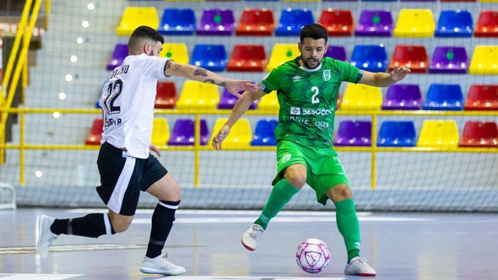 Burrito, en un partido en el Argüelles.