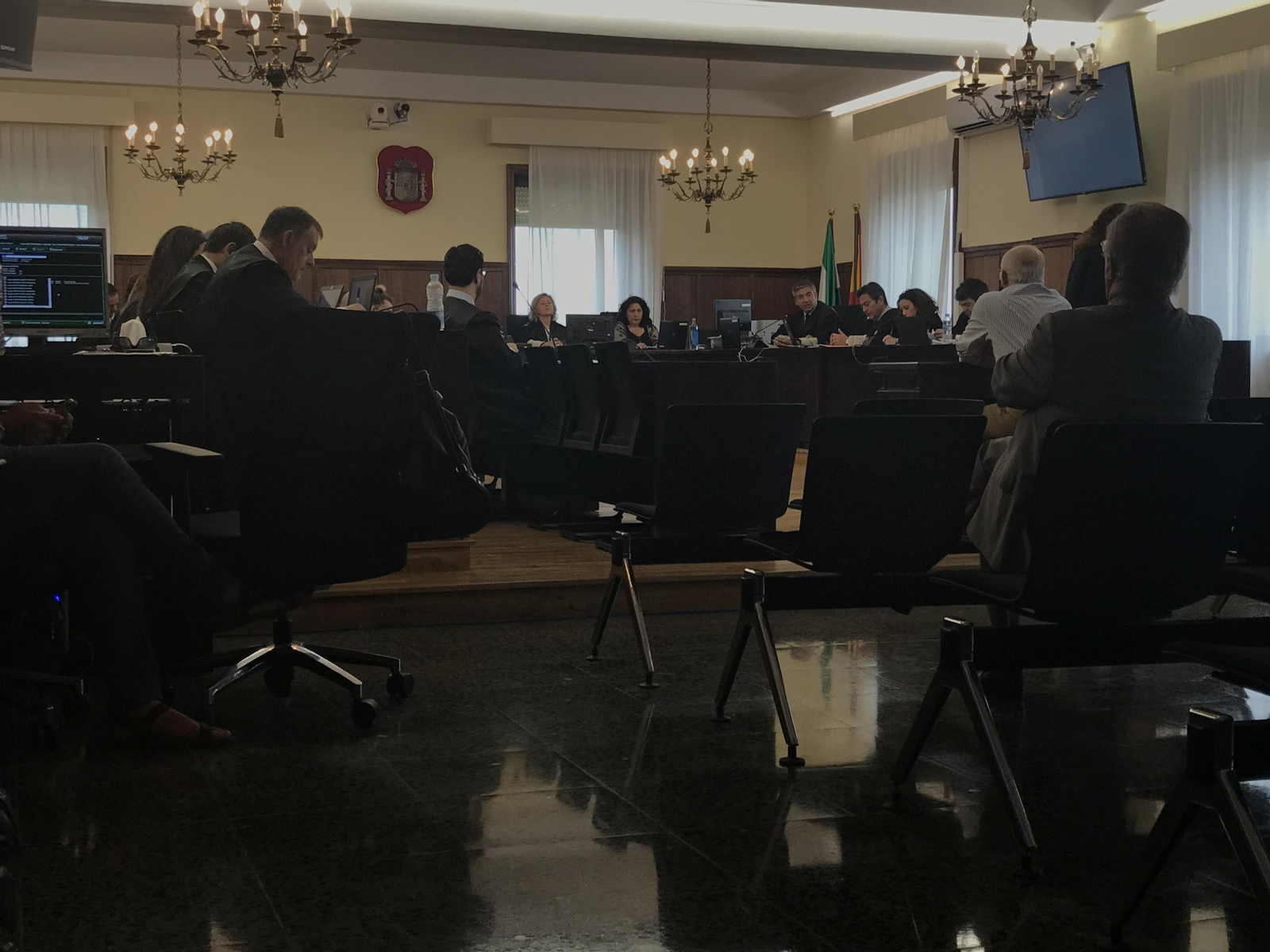 Un momento de la declaración del testigo.