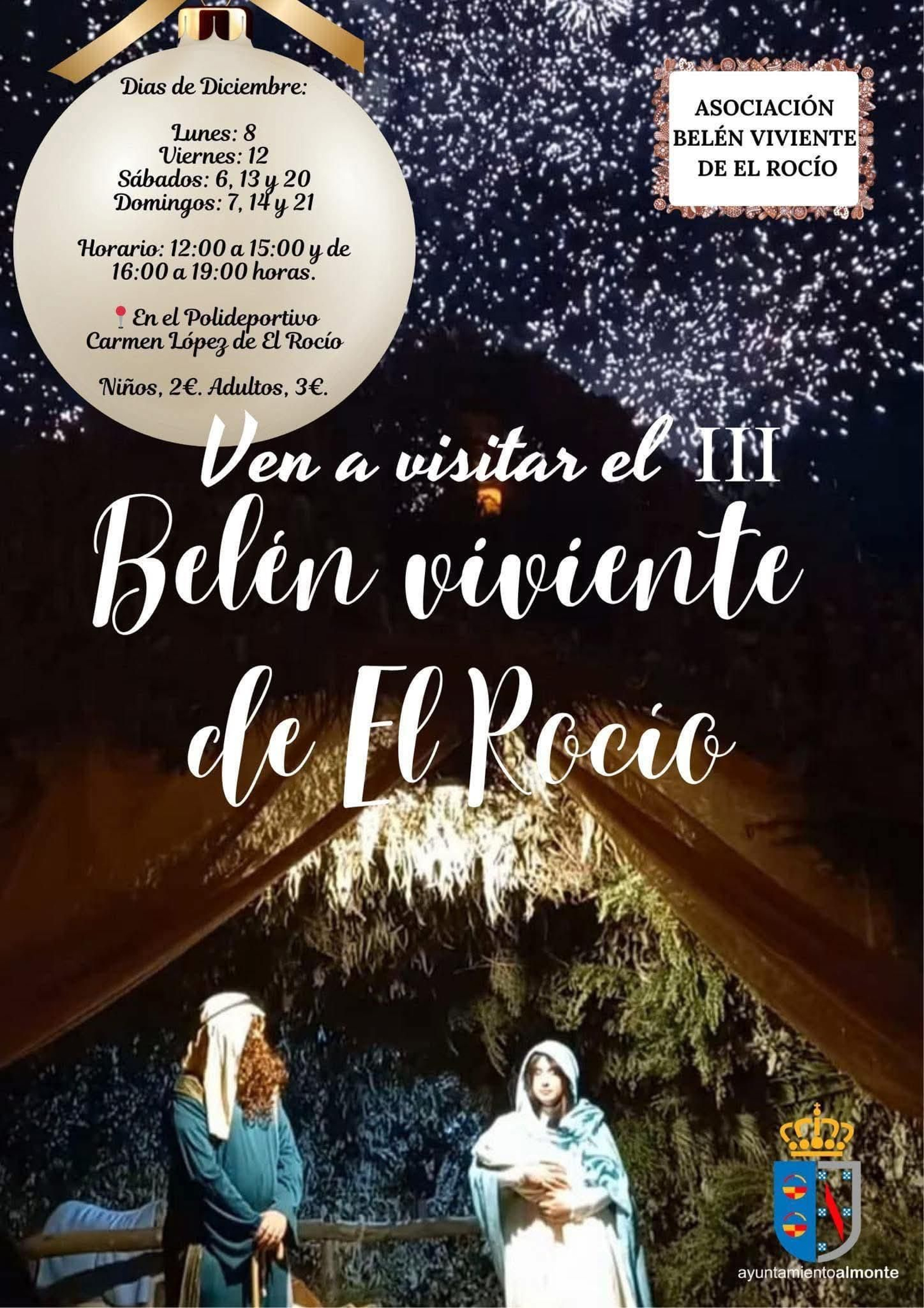 Cartel del III Belén Viviente de El Rocío