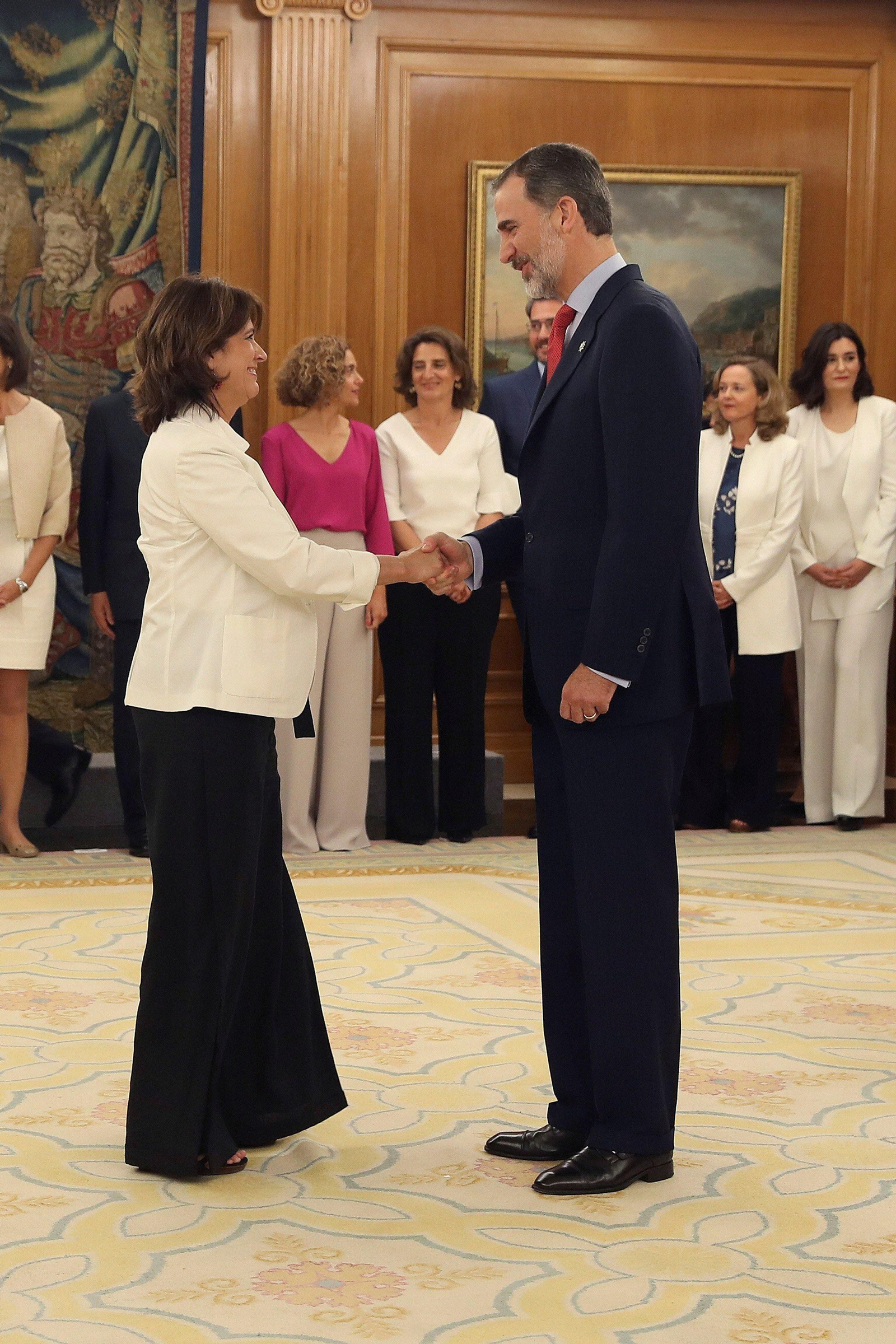 Las imágenes del acto de promesa de cargo de los ministros ante Felipe VI