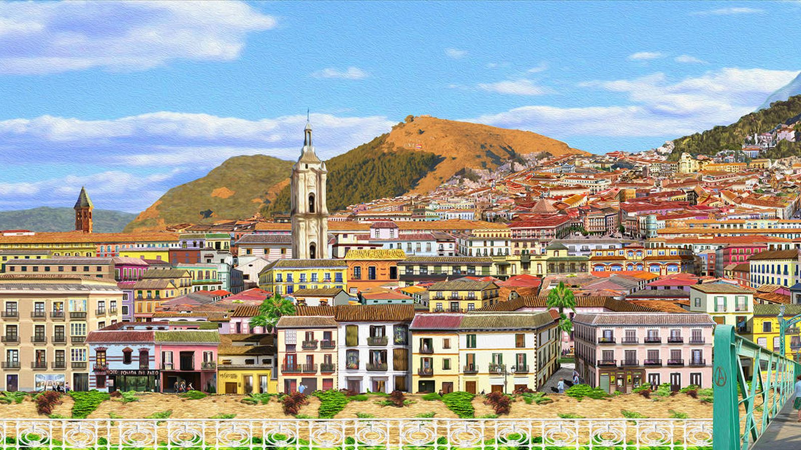 Otra estampa de la ciudad desde el Pasillo de Santa Isabel.