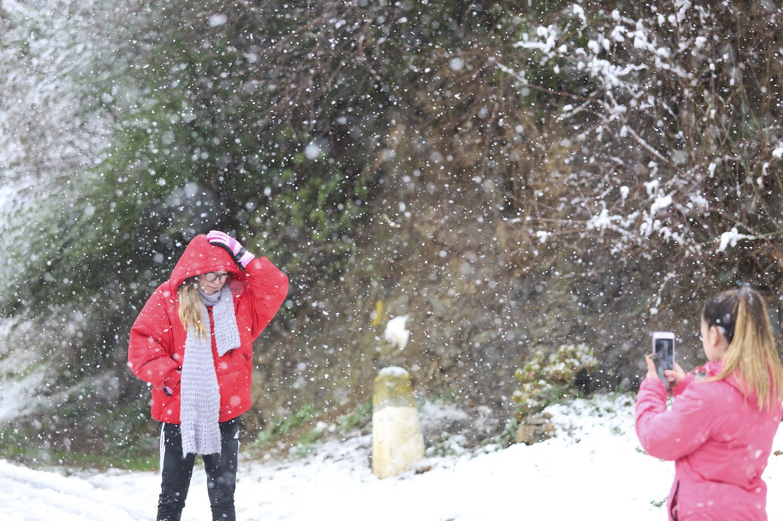 Las imágenes de la nevada en Málaga