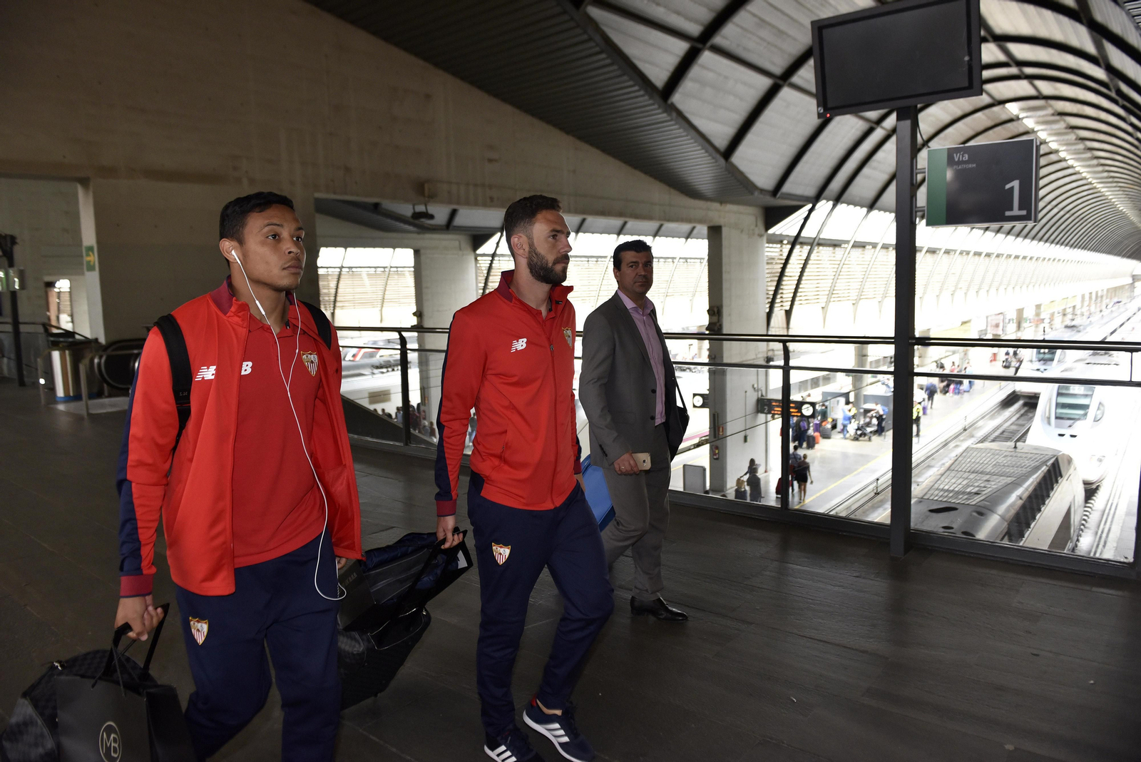 Las imágenes de la llegada del Sevilla