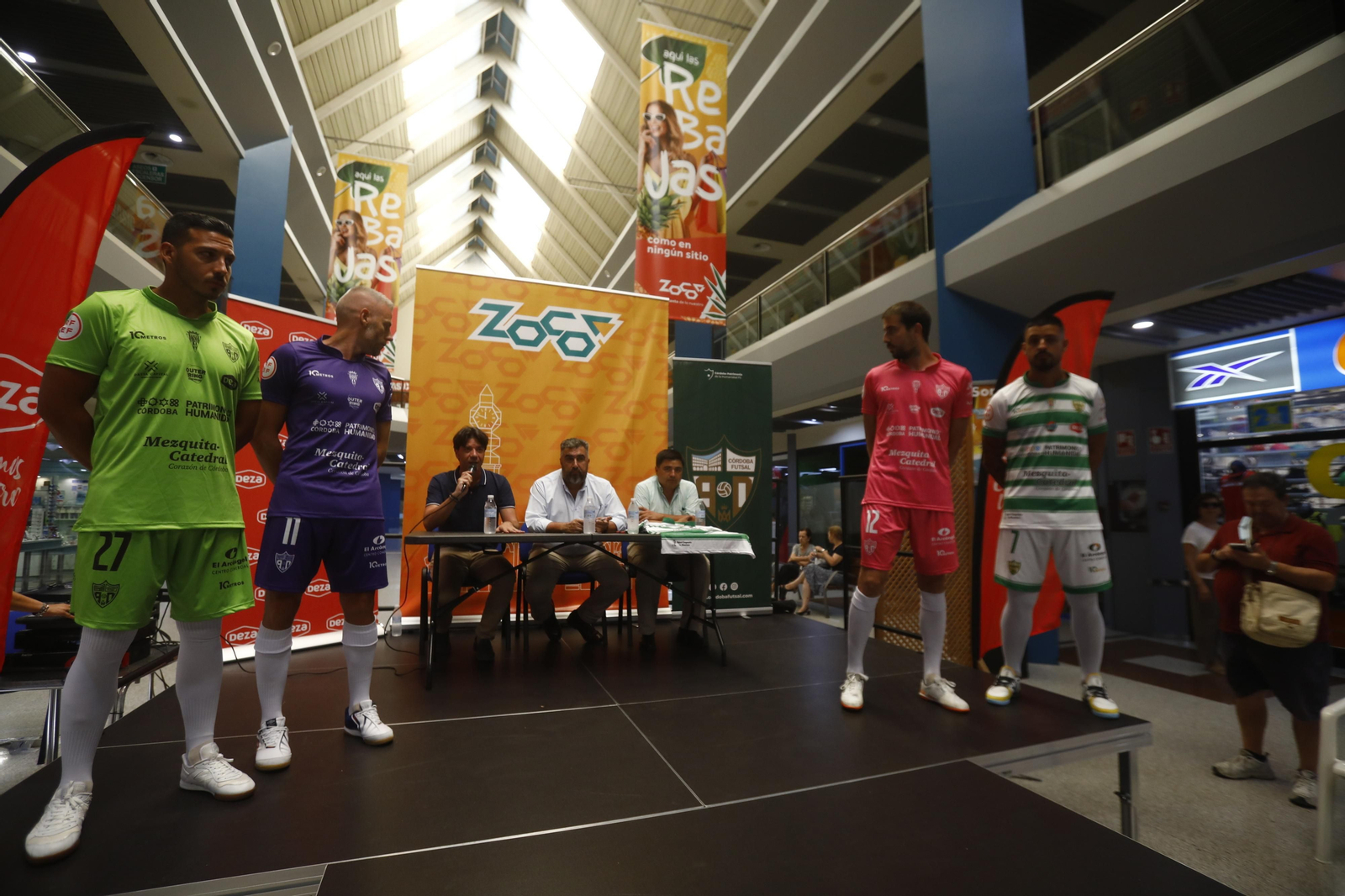 La presentación de las nuevas equipaciones del Córdoba Futsal, en imágenes