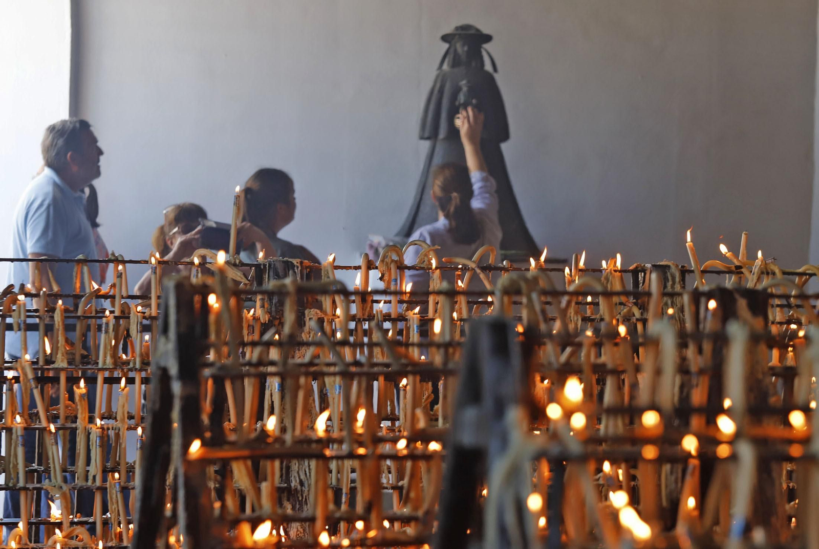 Ambiente en la aldea del Rocío en la jornada del sábado