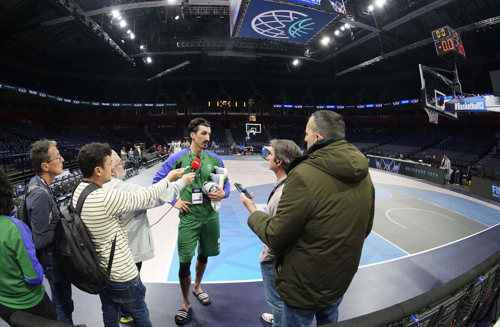 La sensación del Unicaja sobre la novedosa pista del Belgrado Arena