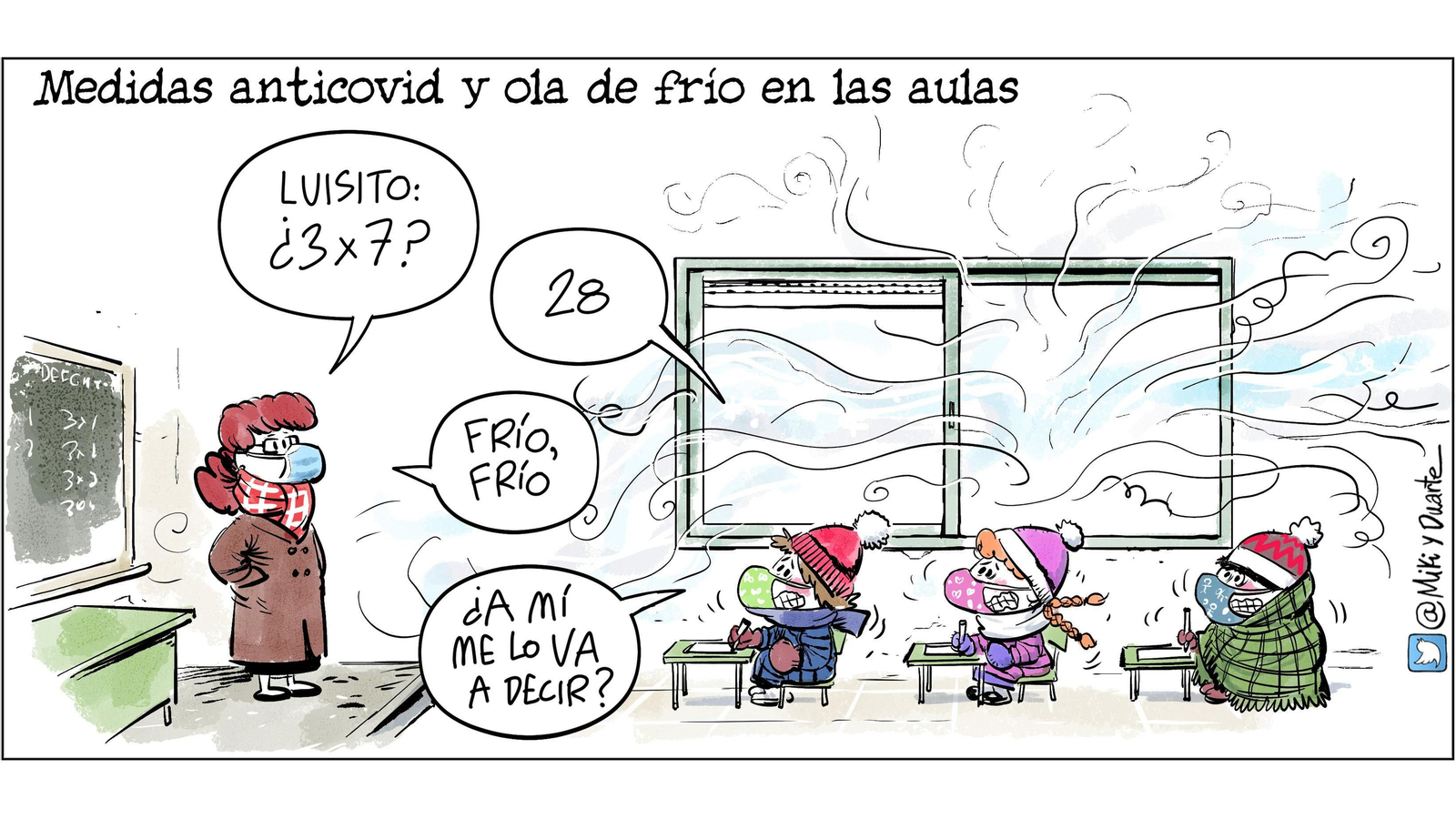 Y mientras, en muchos colegios...