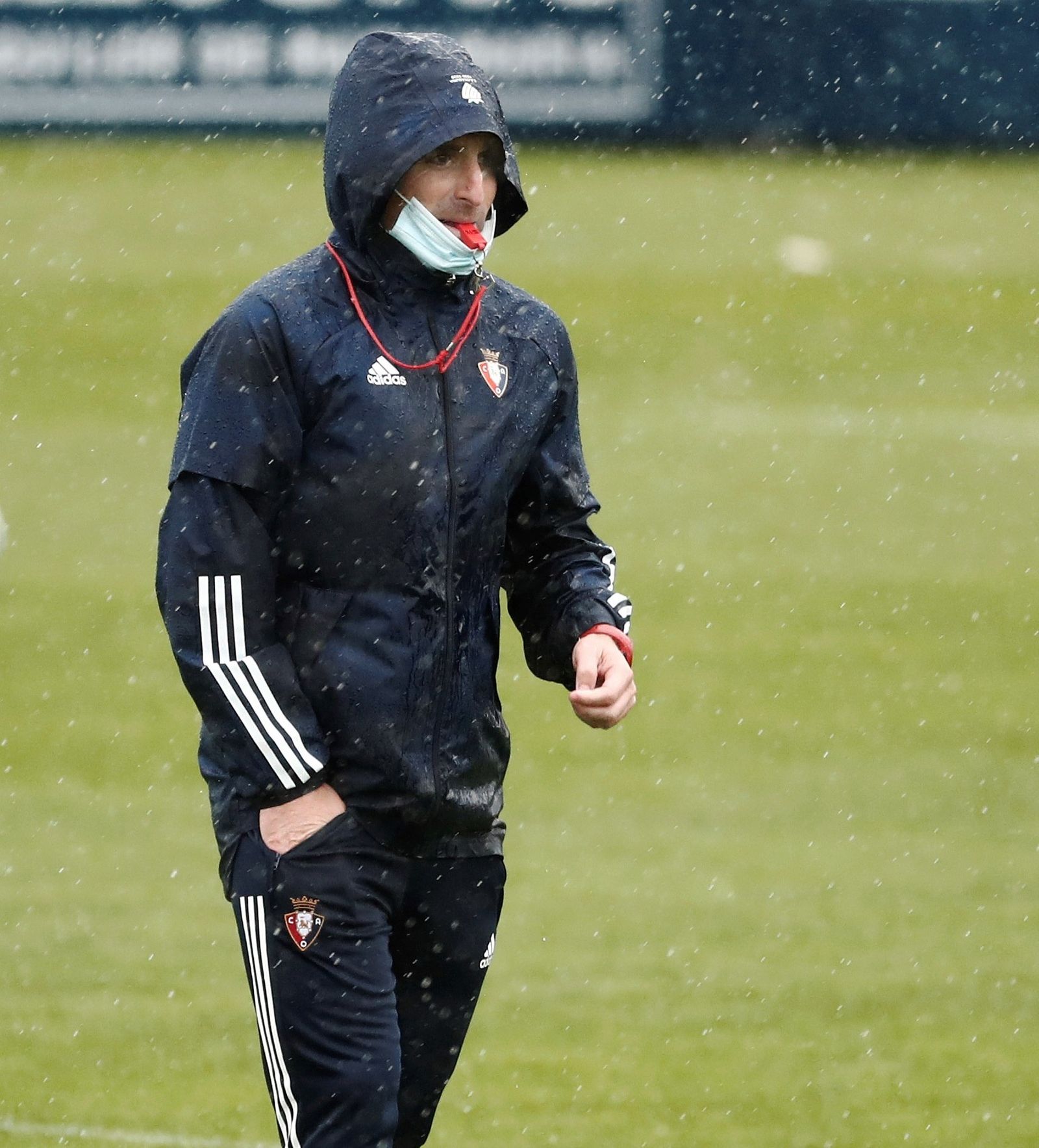 Arrasate, en un entrenamiento reciente.