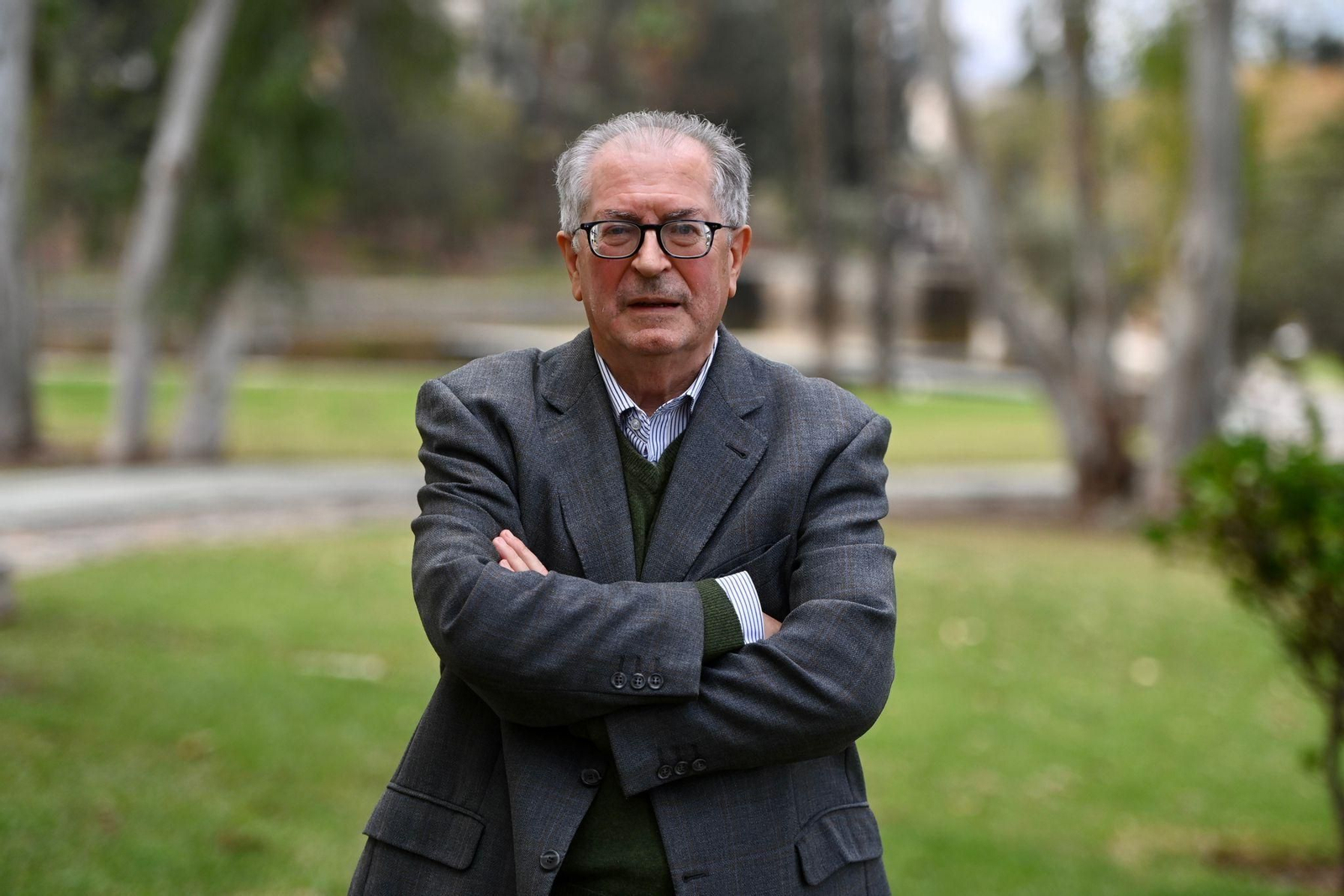 Felipe Romera en el Parque Tecnológico para la entrevista con Málaga Hoy.