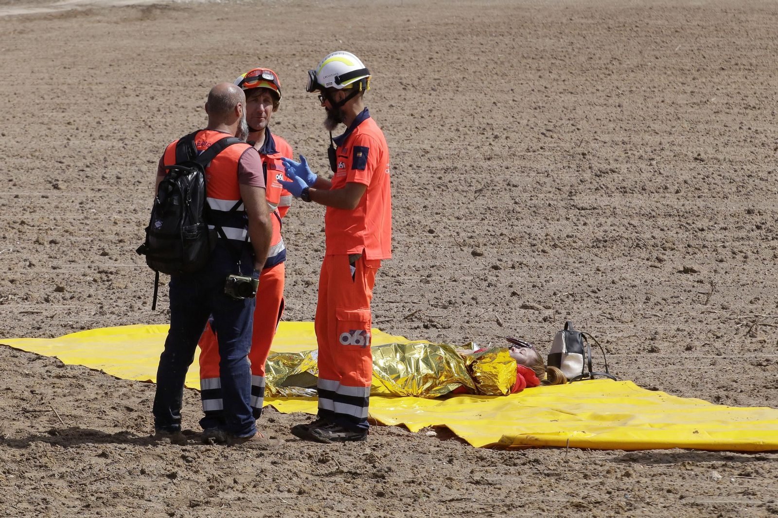 Simulacro de accidente aéreo en el aeropuerto de Jerez