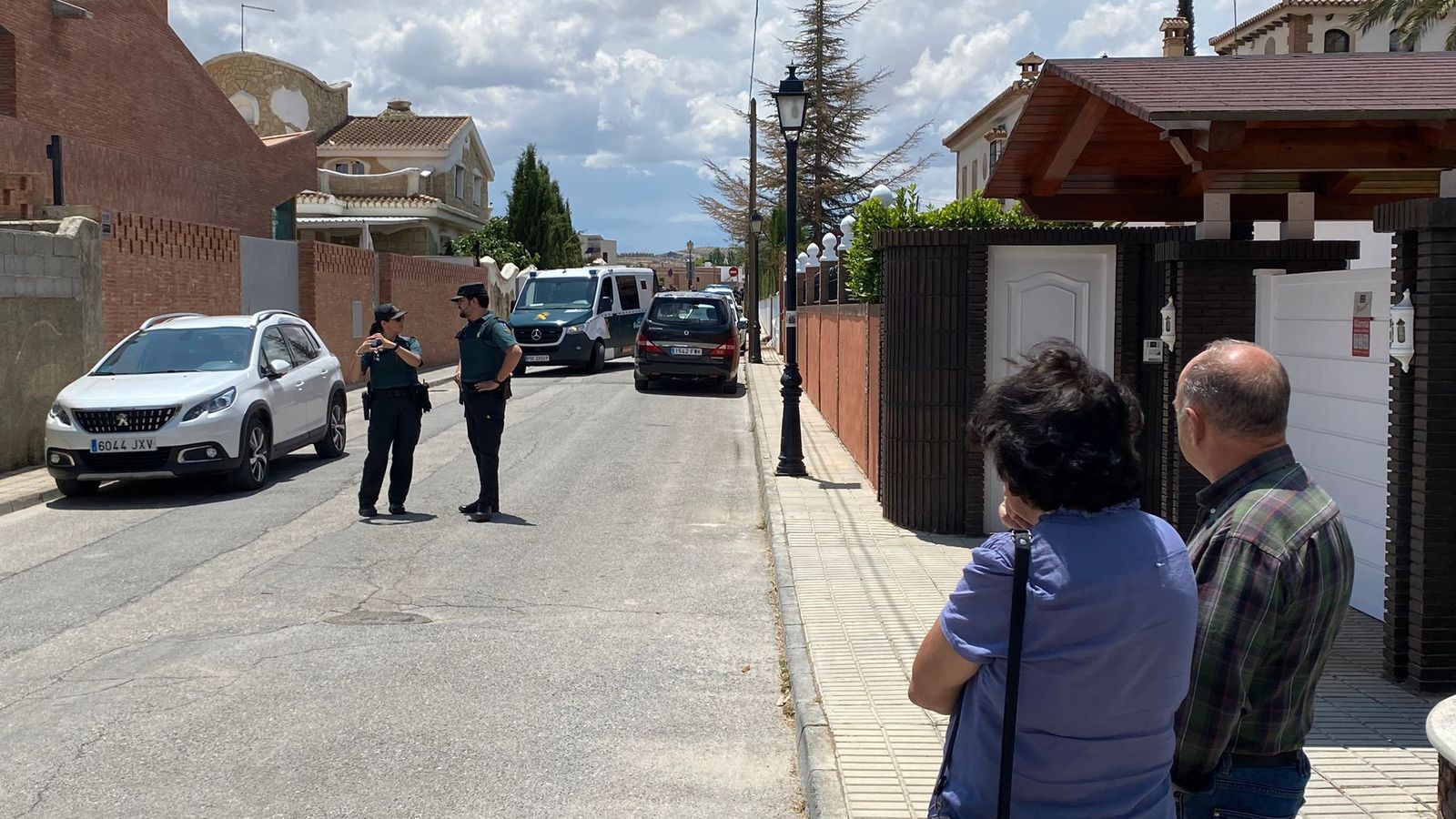 Imagen de la zona de Las Gabias en la que ocurrió el crimen, una urbanización de chalets