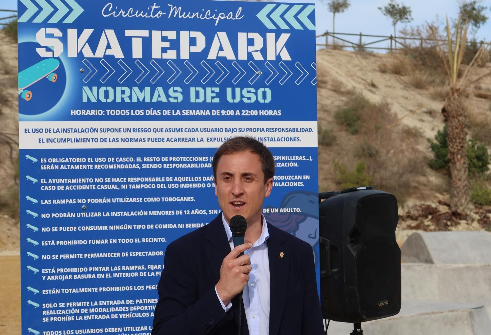 Inauguración del nuevo skate park en el Parque de la Rambla de Vera