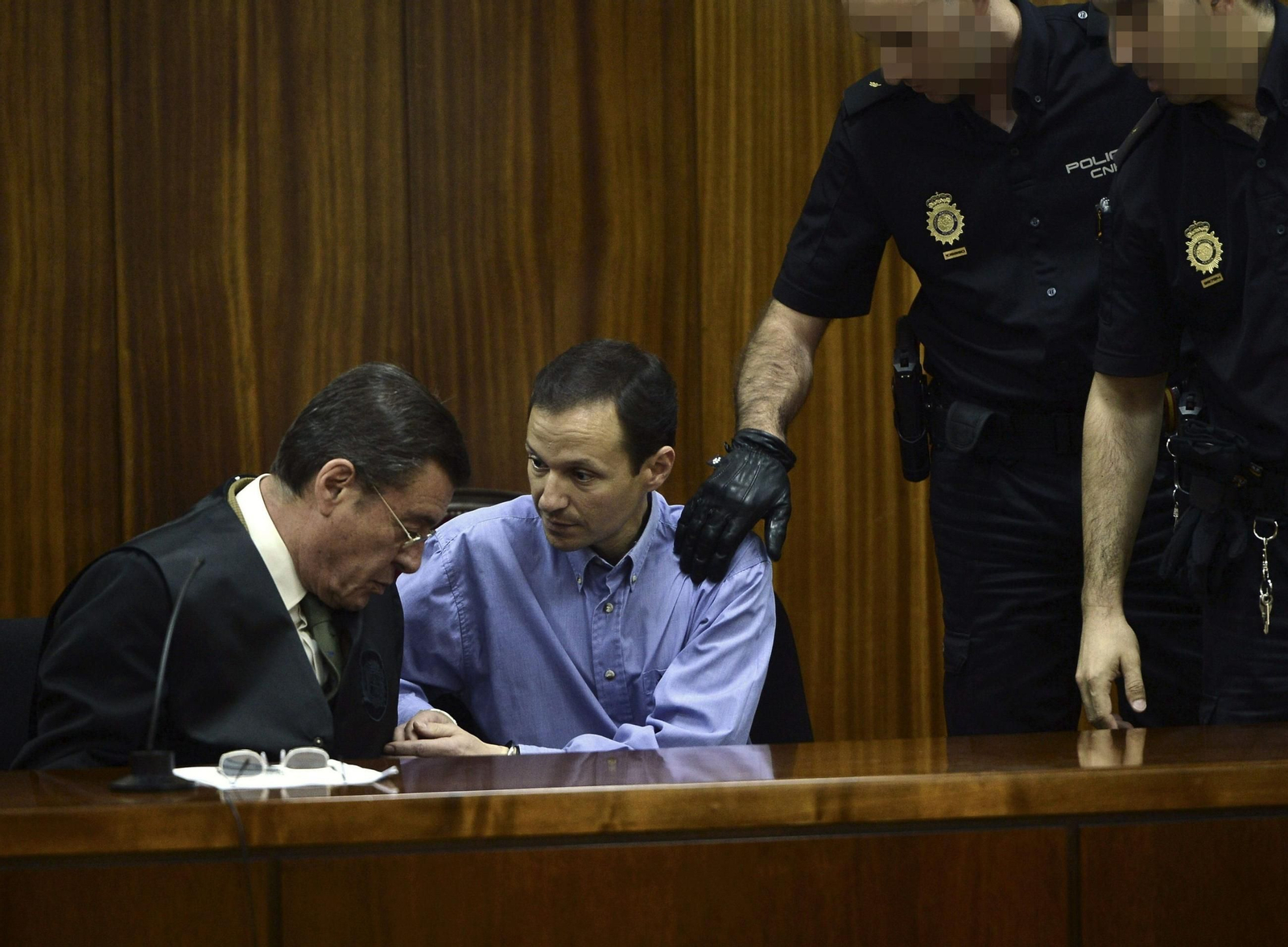 José Bretón tras escuchar el veredicto del jurado por el asesinato de sus hijos.