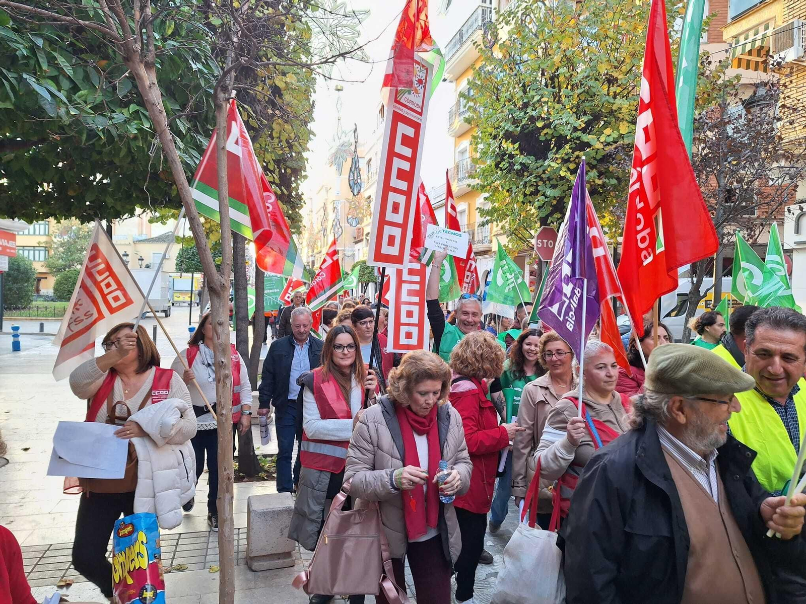 La manifestación en defensa de la sanidad pública en Puente Genil, en fotografías