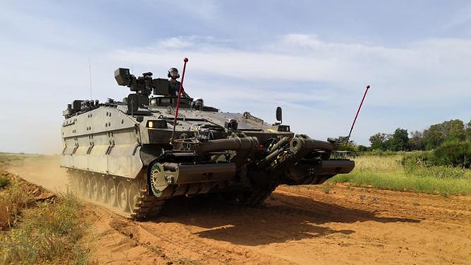 Vehículo Castor en unas pruebas en 2019.