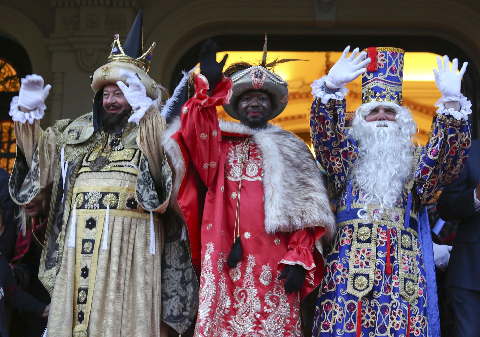 Los tres Reyes Magos.