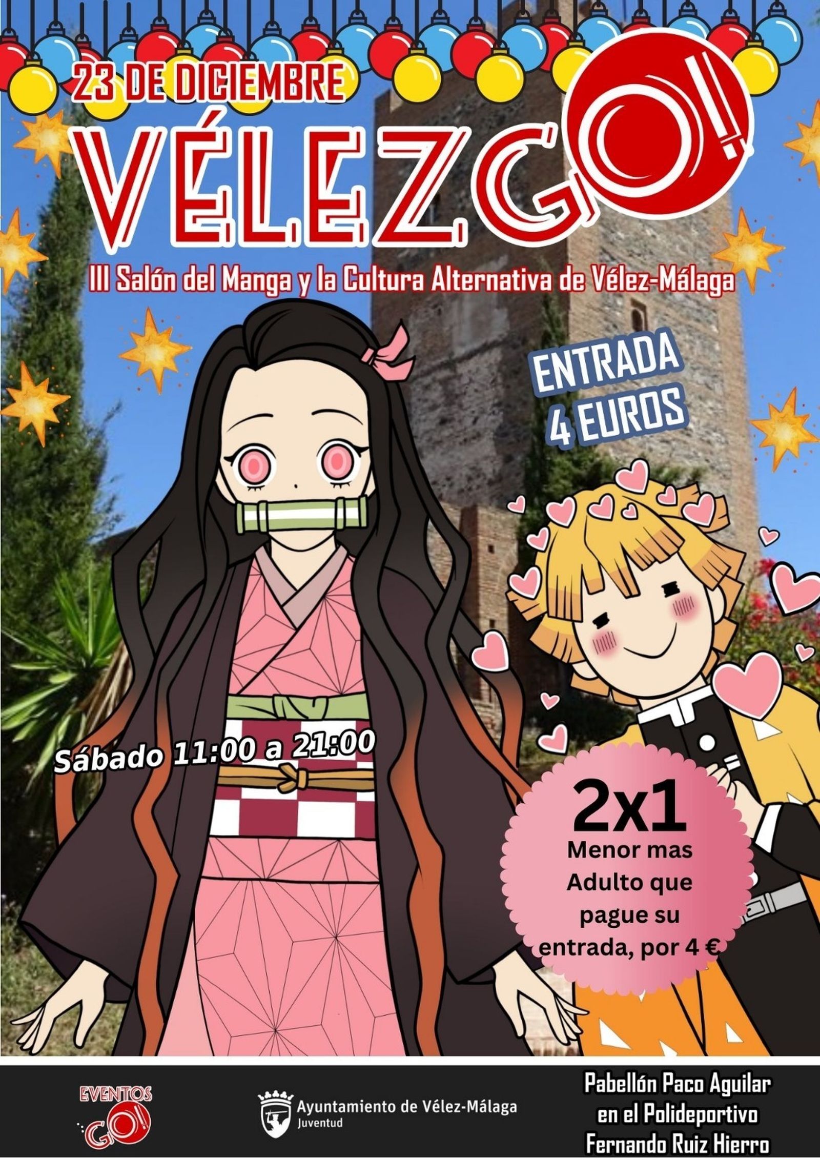 Cartel de la III edición del Salón del Manga y Cultura Alternativa de Vélez-Málaga