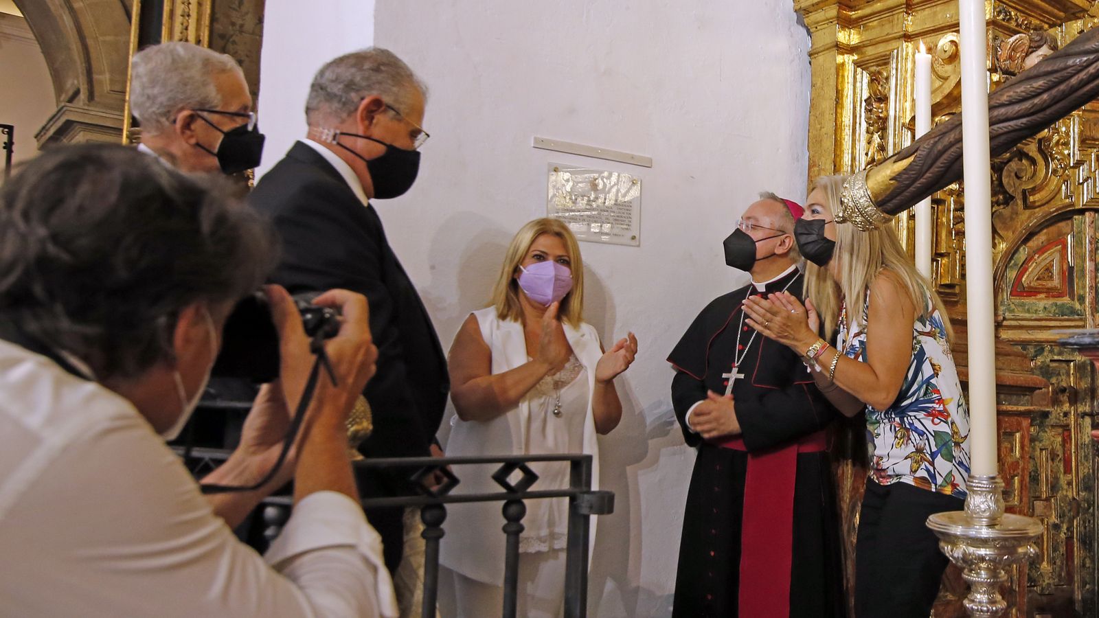 Bendición del retablo en la iglesia de San Lucas