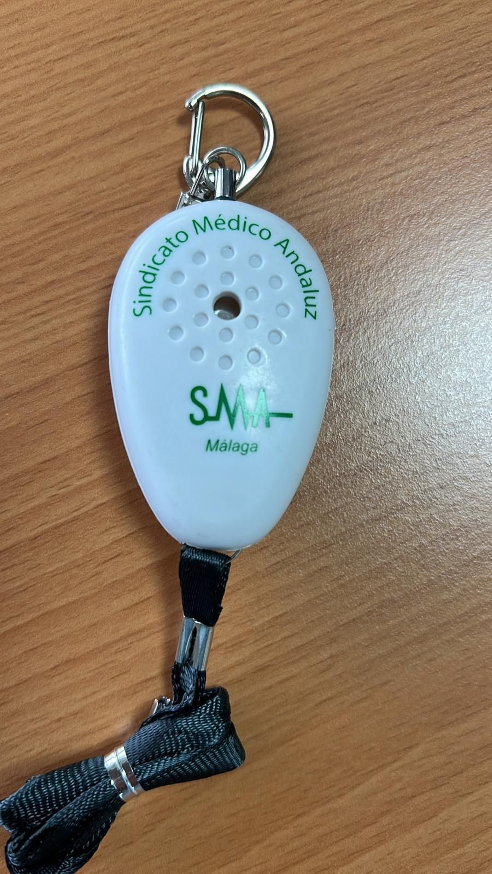 Alarma sonora que repartirá el Sindicato Médico entre sus afiliados.