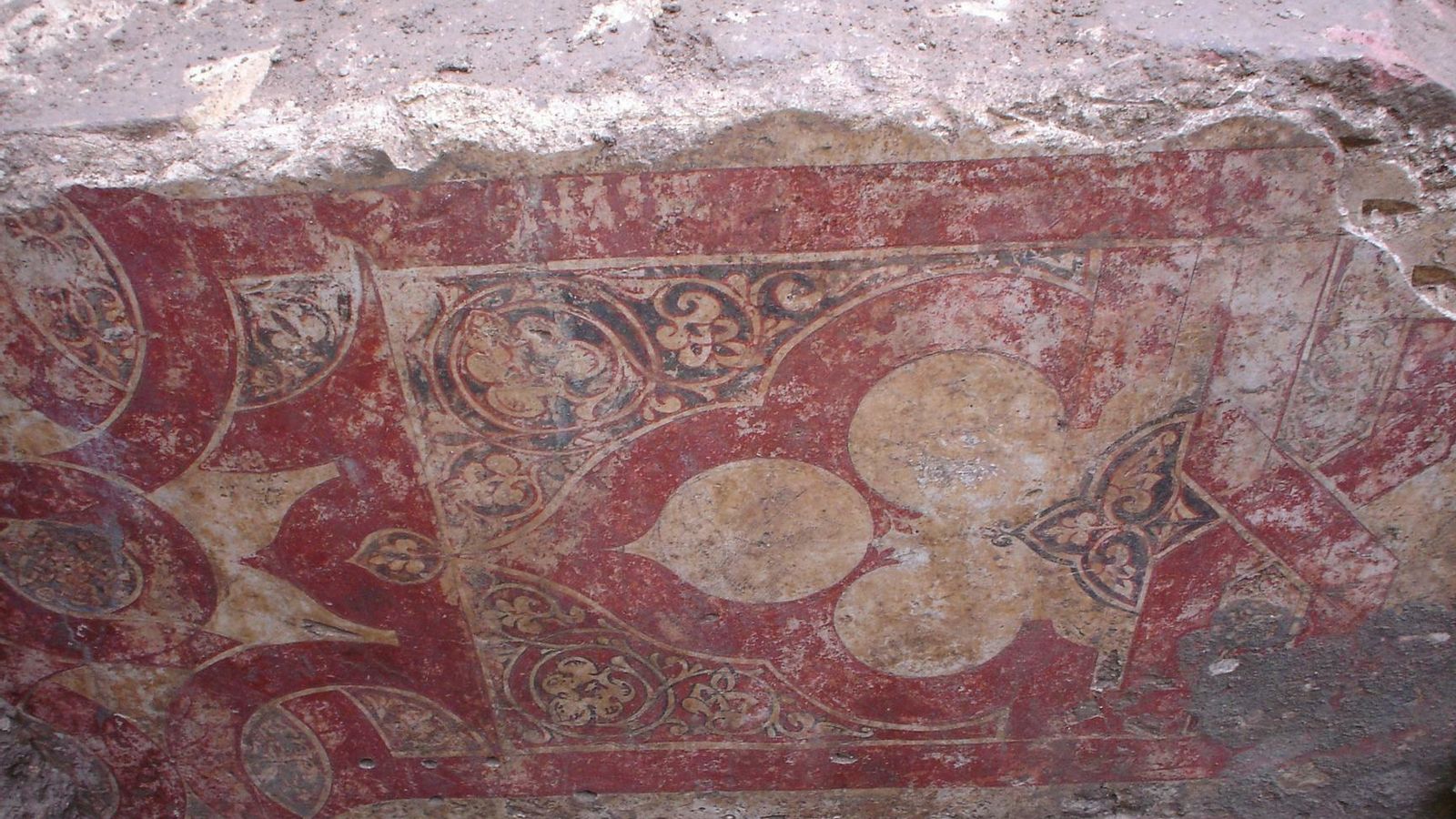 Detalle de las pinturas halladas.