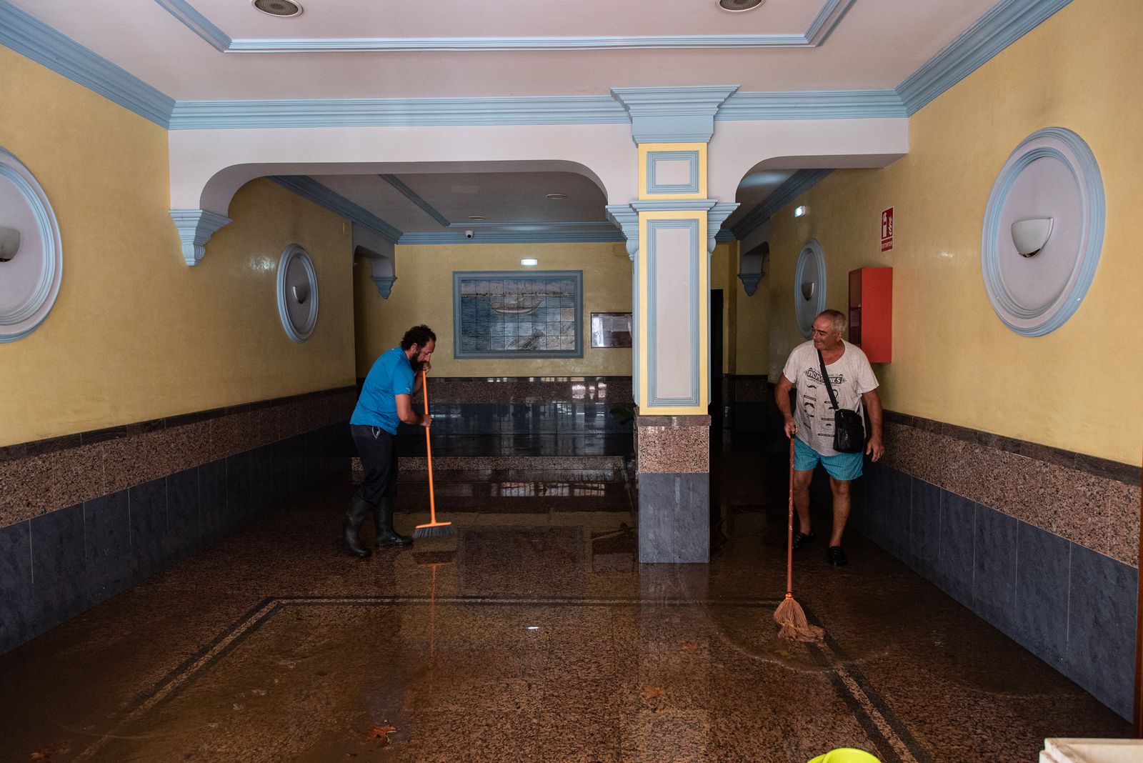 Imágenes de las inundaciones causadas por la lluvia en Isla Cristina