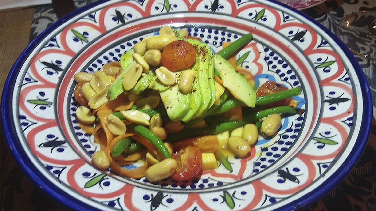 La ensalada con toques orientales