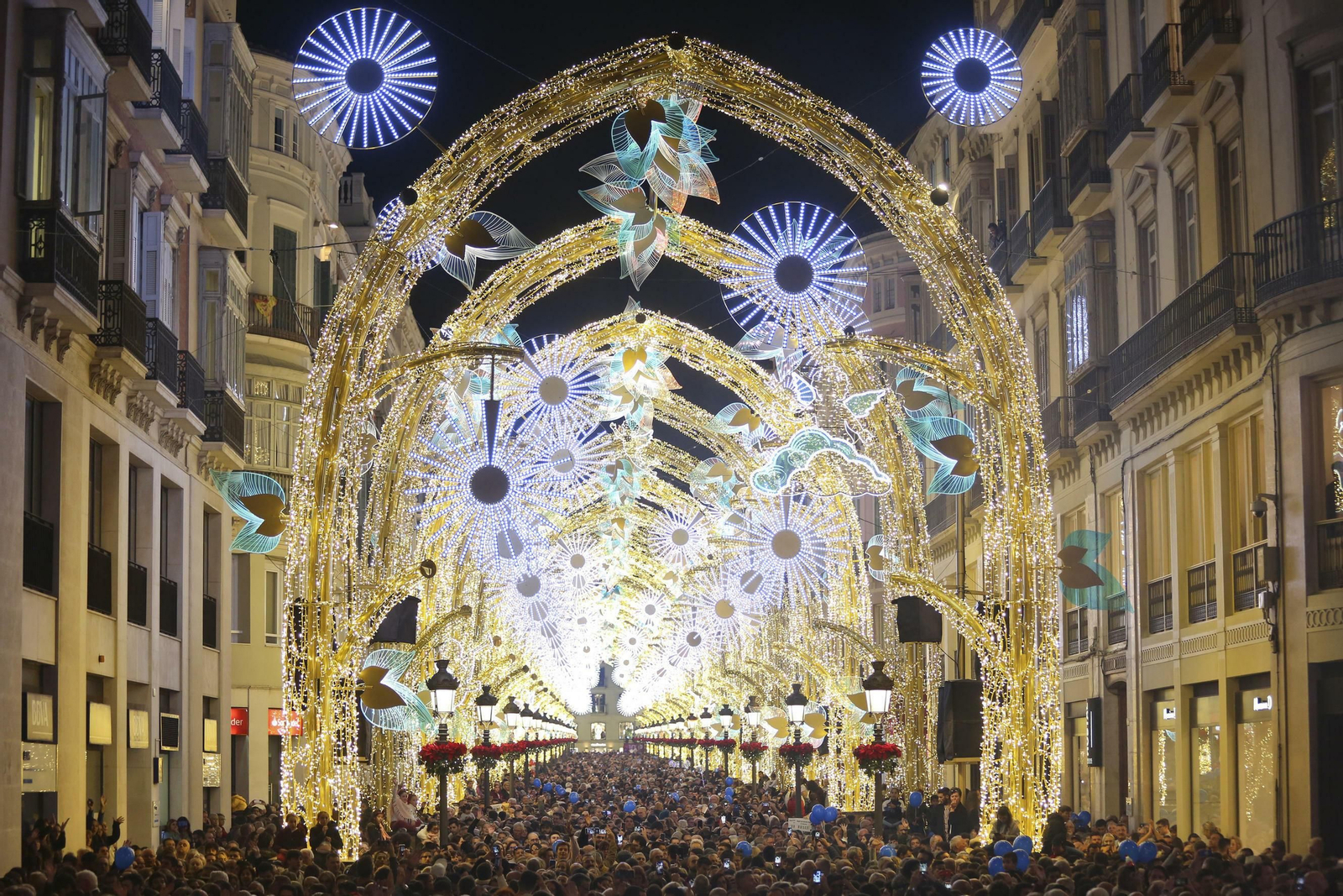 Las fotos de las luces de Navidad en Málaga Las fotos de las luces de Navidad en Málaga