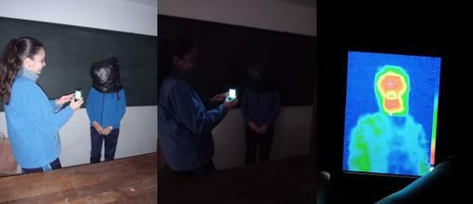 Los alumnos, en uno de los proyectos.