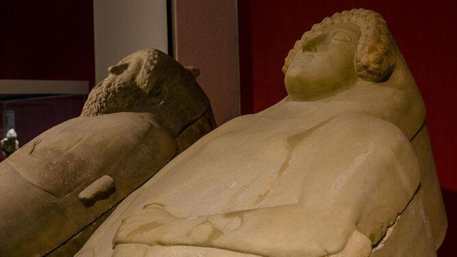 Los sarcófagos del Museo de Cádiz.