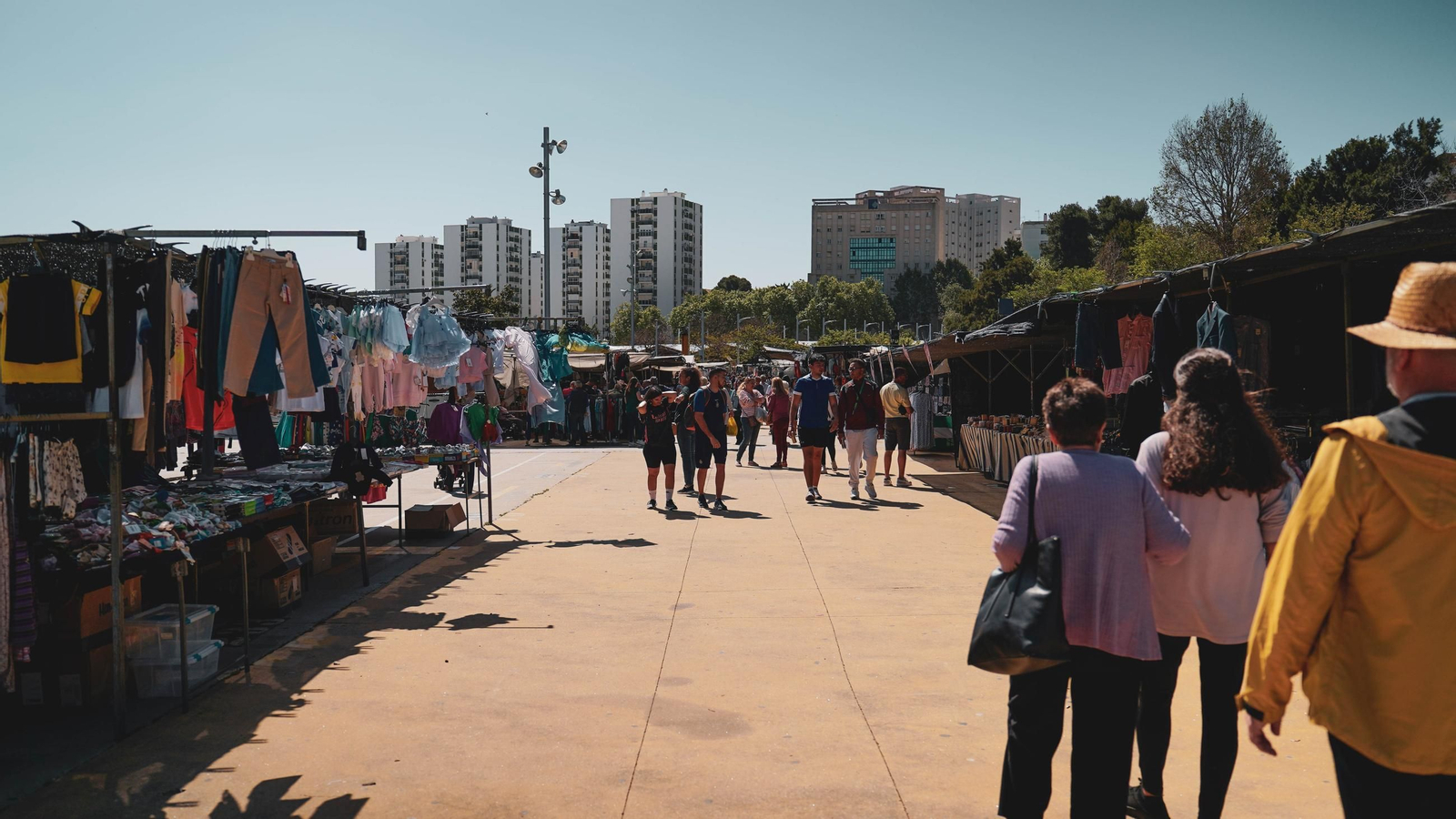 El mercadillo de Algeciras, en el Parque Feria.