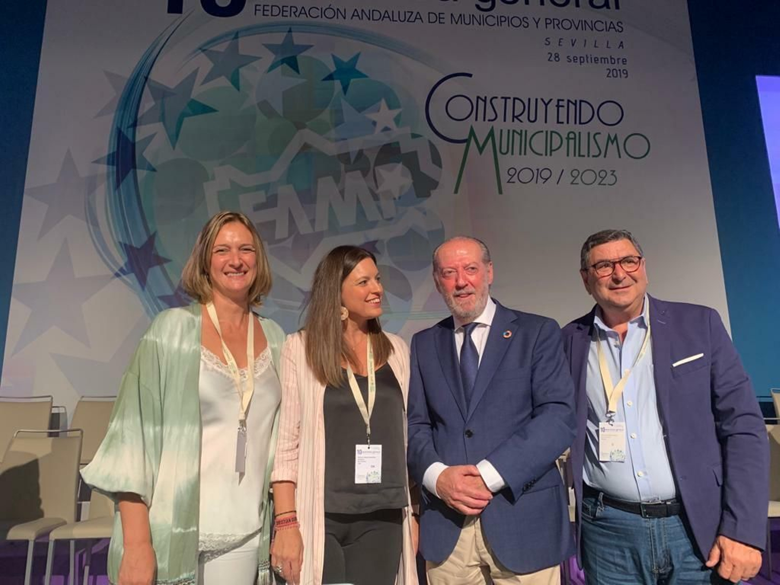 La alcaldesa de San Fernando, Patricia Cavada, en la asamblea de la FAMP celebrada en Sevilla.