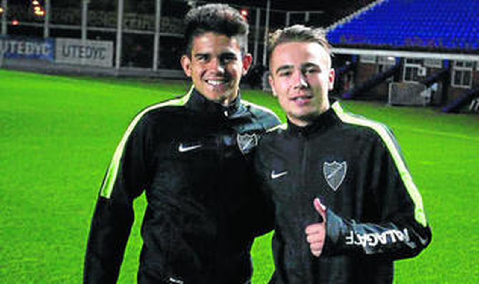 Ontiveros, a la derecha, junto a Kuki Zalazar.