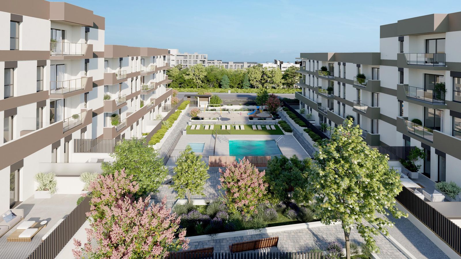 Zeta Place cuenta con 74 casas de 1, 2 y 3 dormitorios, con garaje y trastero, y terrazas que te invitan a soñar