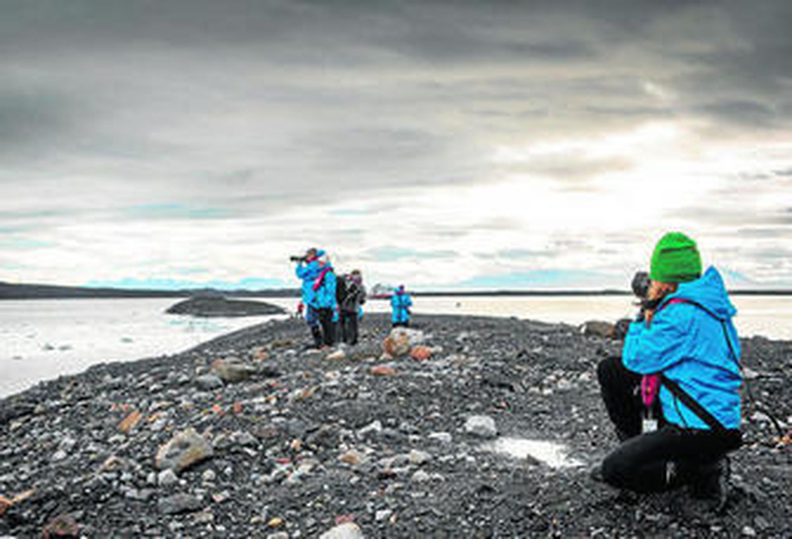 El 'Fram' atraca en una bahía en las islas Svalbard.