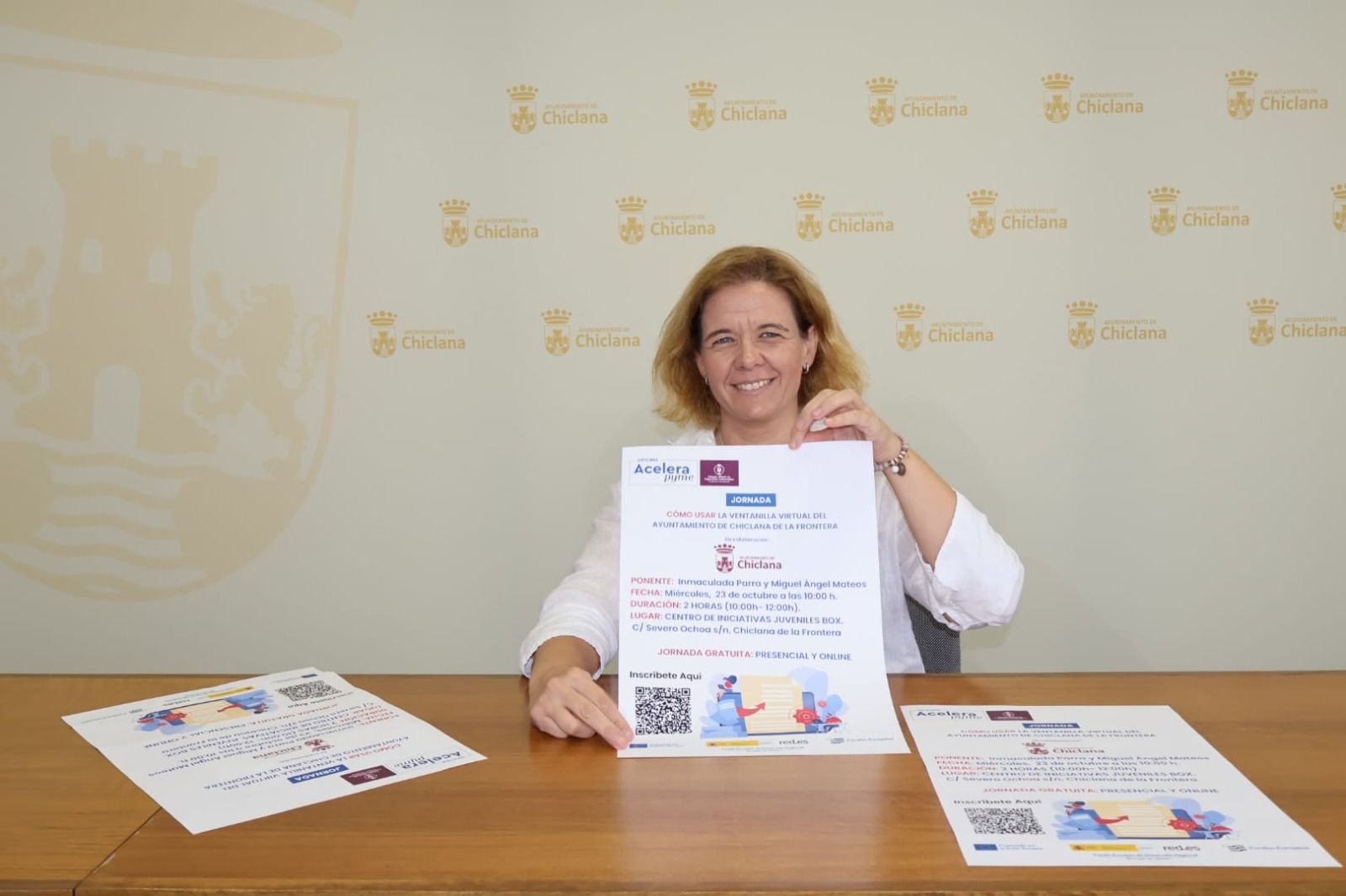 Manuela Pérez presenta la iniciativa sobre el uso de la ventanilla virtual