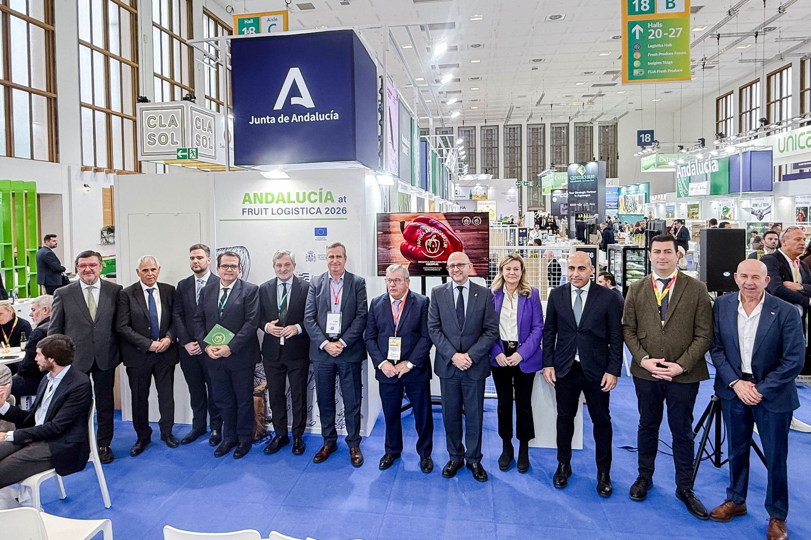 Así ha sido la primera jornada en Fruit Logistica: las imágenes del desembarco andaluz en Berlín