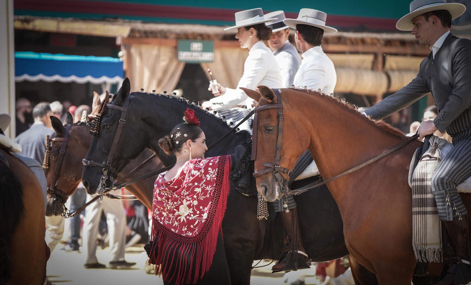 Imágenes del ambiente el domingo en la Feria de Jerez 2024